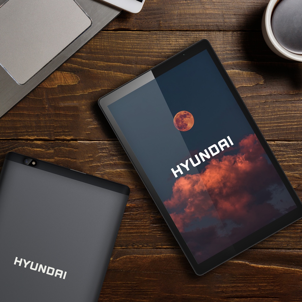 Hyundai HYtab Pro 10LC1, 10.1" 800*1280 HD IPS, Android 13, Spreadtrum SC9863A, Octa-Core Processor, 4GB RAM, 64GB Storage,  5MP/8MP, 6000mAh, LTE, Includes Stylus Pen, Earbuds, Screen Protector and Folio PU Case - Space Grey