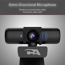 Cyber Acoustics CA Essential Webcam 1080HD-AF – USB Webcam with Microphone for Desktop or Notebooks, 1080p Webcam, HD Auto-Focus and Light Correction, Omni-Directional Microphone