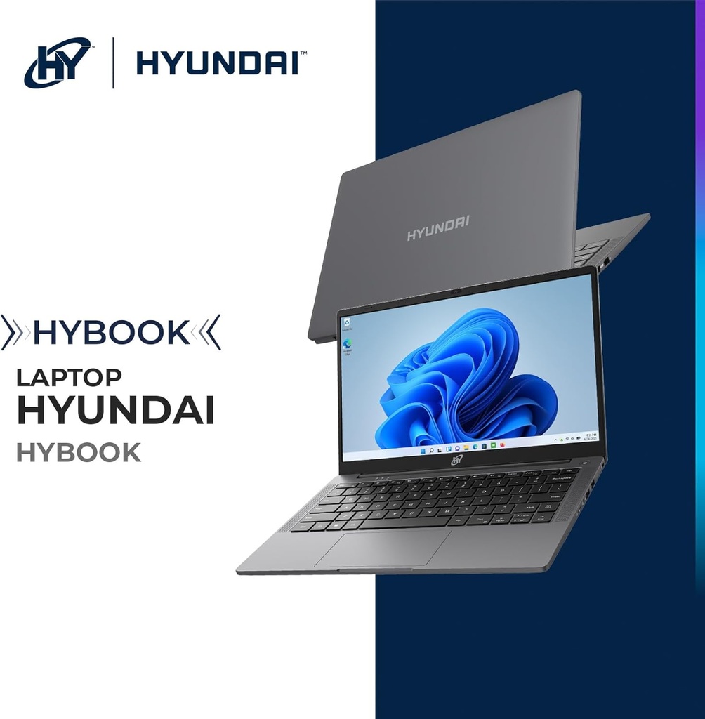 HY Book, N4020, 4GB/128GB, Windows 11 Home S Mode, Type-C Full Function, AC WiFi, English Keyboard - Space Grey