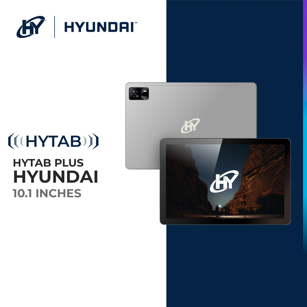 Hyundai HyTab Pro 10LA2, 10.1" Tablet, 1920x1200 FHD IPS, G+G, Android 13, T616 Octa-Core, 6GB/128GB, 8MP/13MP, LTE, Includes Stylus Pen, Earbuds and Screen Protector - Black