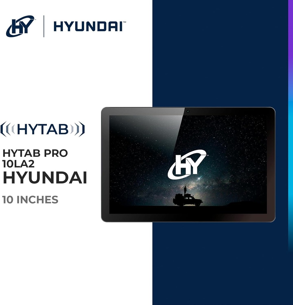 Hyundai HYTab Pro 10.1”, Octacore T616, HD IPS 1920x1200 Incell G+G, 8GB/256GB, 8MP/13MP, Android 13, AC WiFi, 4G:2/4/5/7/12/17/66/71/28AB, 6000 mAh, Metal – Space Grey