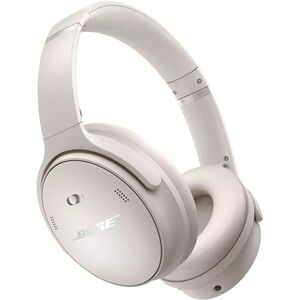 Bose QuietComfort Wireless Noise Cancelling Over-the-Ear Headphones WHITE SMOKE : Multipoint Bluetooth 5.1, Hybrid Noise Canceling, Adjustable EQ, Up to 24-Hour Playback