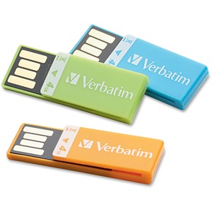 Unidad flash Verbatim Clip-it 97563 - 4 GB - USB 2.0 - Multicolor