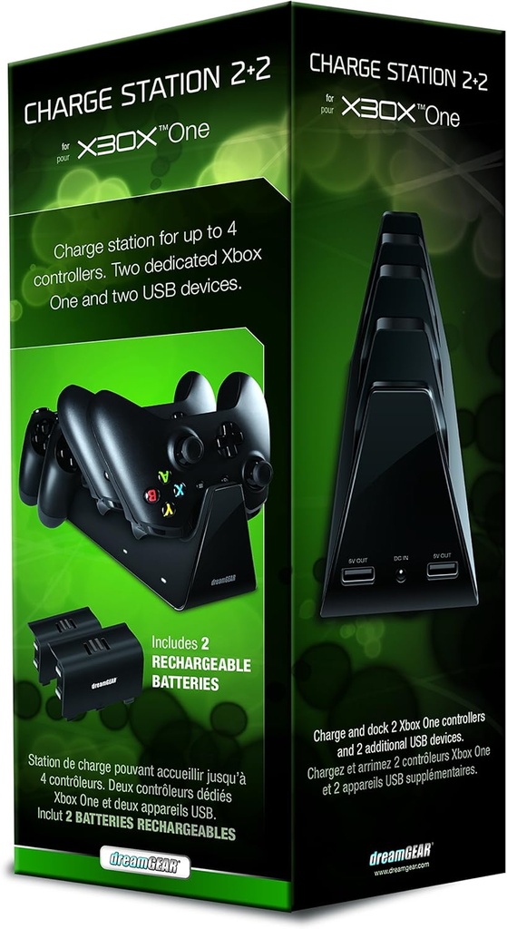 Base de Carga para 2 Controles de Xbox One, color Negro - Standard Edition