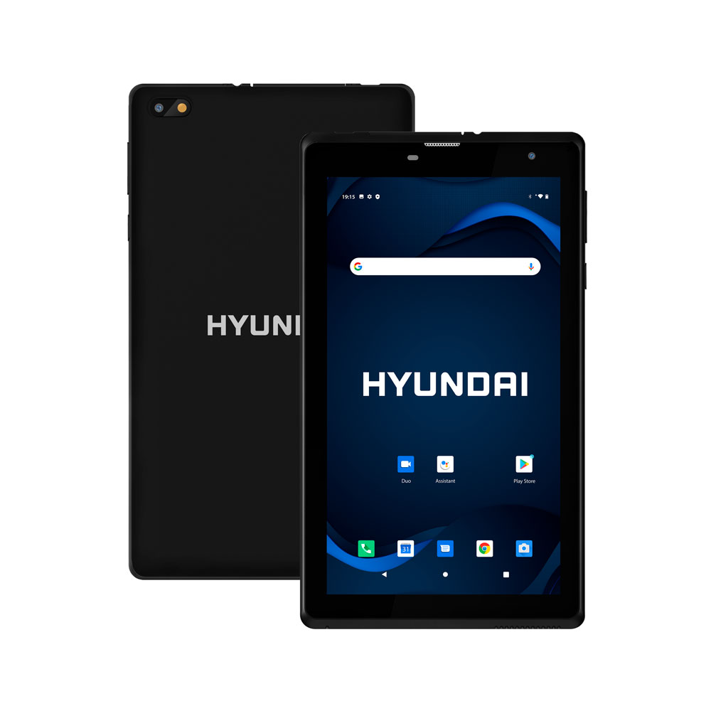 Hyundai HyTab Lite 7WD1,Tableta de 7" , 1024x600 IPS, Android 10 Go edition, Procesador Quad-Core, 1GB RAM, 16GB Almacenamiento, 2MP/2MP, WIFI - Black